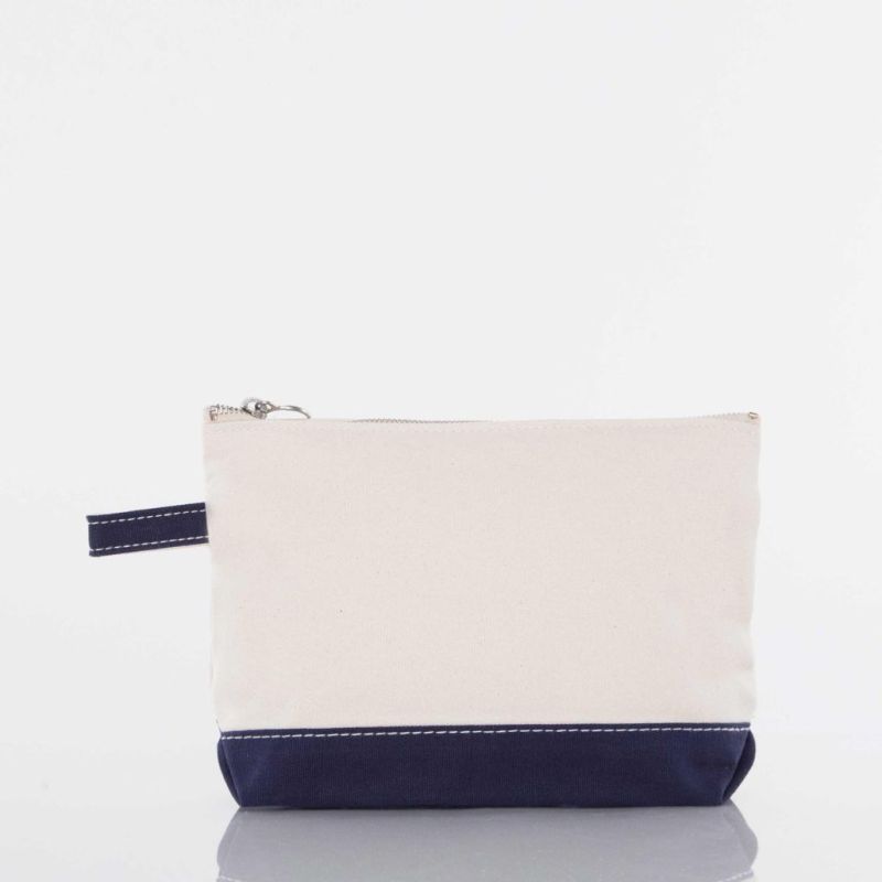 Canvas Makeup Bags in Navy, Black, Gray | CB Station