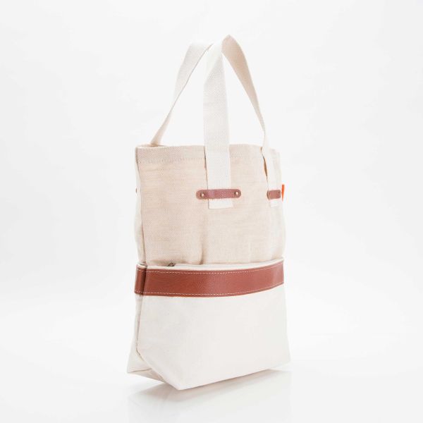 Jute and Canvas Tote