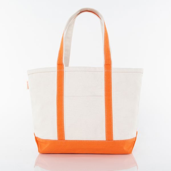 Classic Boat Tote Bag - Orange - Front