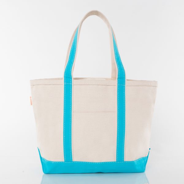 Classic Boat Tote Bag - Turquoise - Front