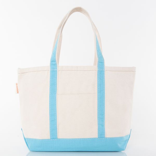 Medium Size Tote Bag - Baby Blue - Front