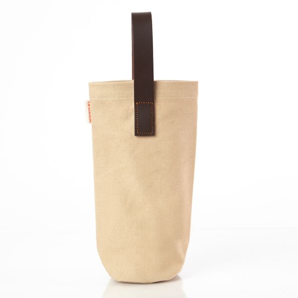 Leather-Grip Wine Carrier