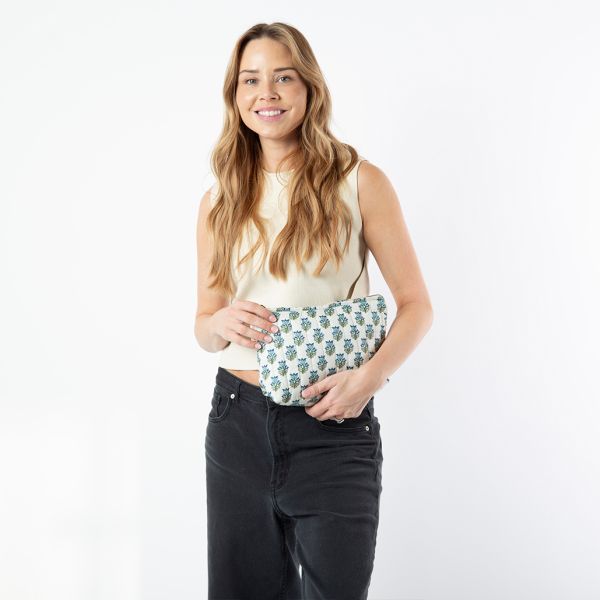 Block Print Clutch