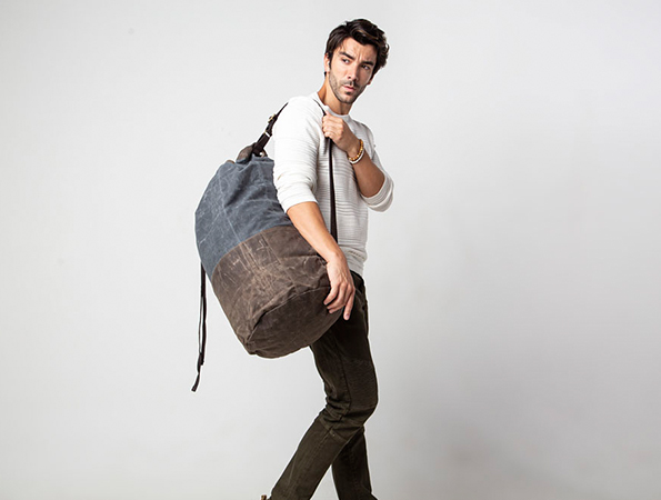 CB Station Waxed Canvas Laundry Duffel Olive